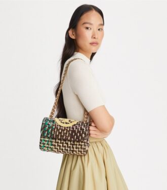 Petit sac à bandoulière convertible Fleming Soft Tweed