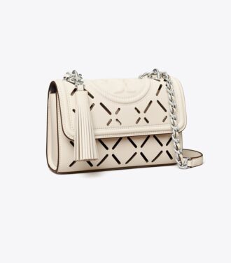 Petit sac à bandoulière convertible perforé Fleming Diamond