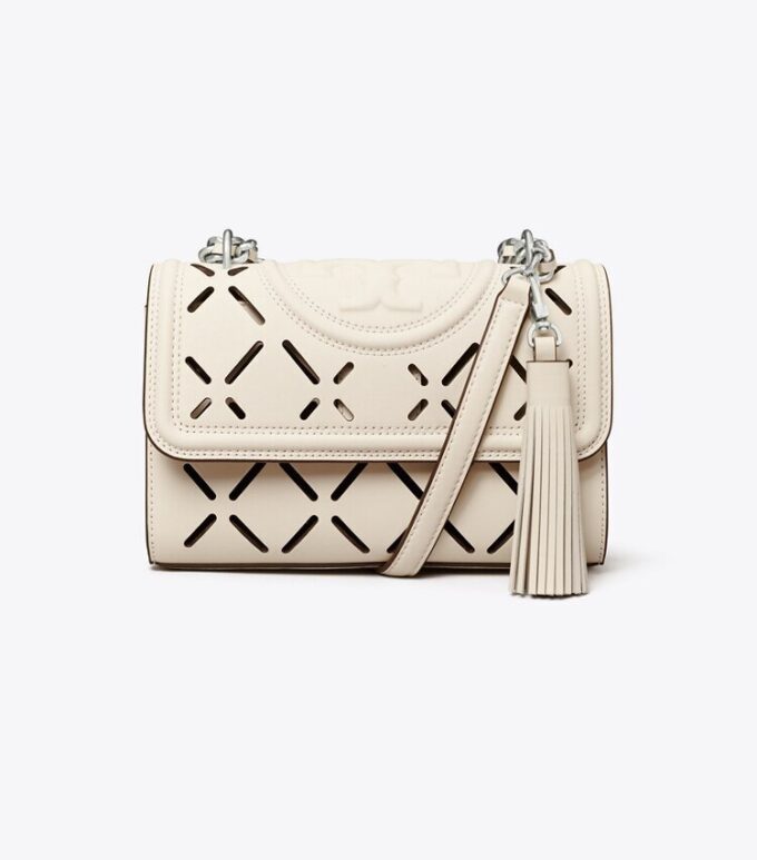 Petit sac à bandoulière convertible perforé Fleming Diamond Petit sac à bandoulière convertible perforé Fleming Diamond