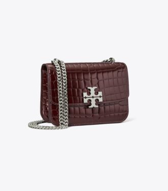 Petit sac à bandoulière Eleanor à motif croco