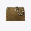 Petit sac à bandoulière en daim matelassé Kira Diamond Petit sac à bandoulière en daim matelassé Kira Diamond