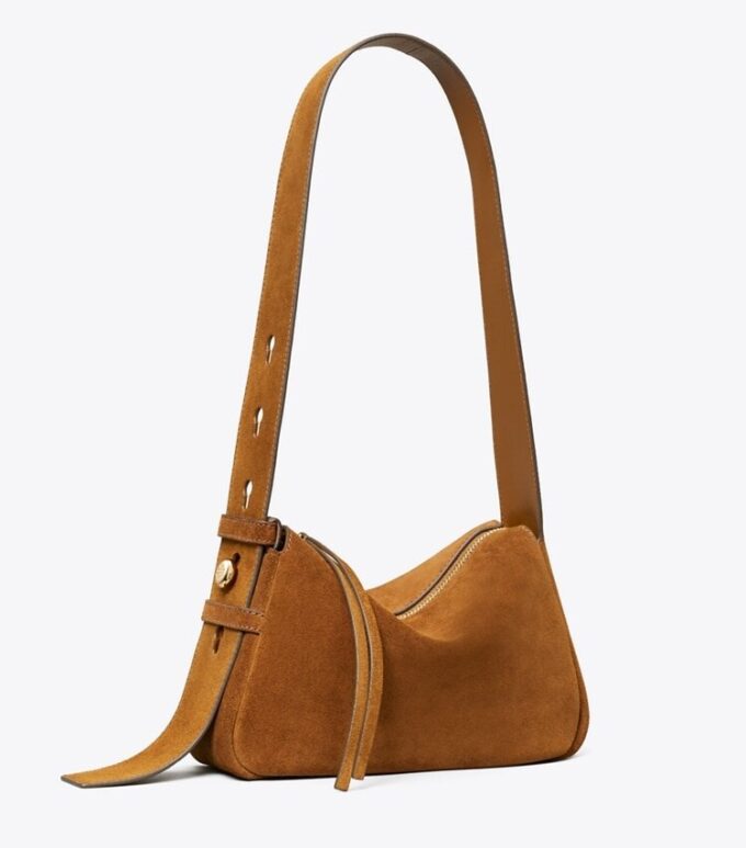 Petit sac à bandoulière Romy en daim Petit sac à bandoulière Romy en daim