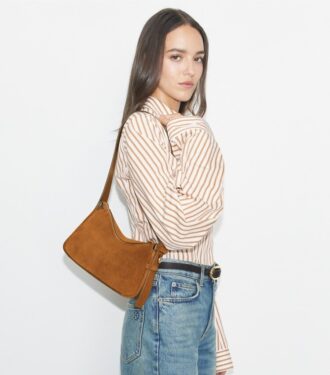 Petit sac à bandoulière Romy en daim