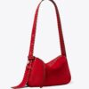 Petit sac à bandoulière Romy en daim avec surpiqûres Petit sac à bandoulière Romy en daim avec surpiqûres