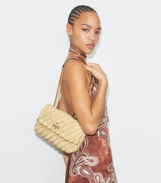 Petit sac à bandoulière tissé Kira