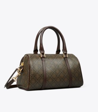 Petit sac baril en toile enduite T Monogram