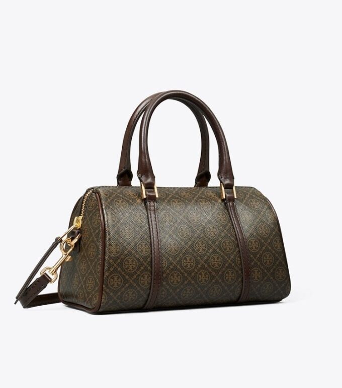 Petit sac baril en toile enduite T Monogram Petit sac baril en toile enduite T Monogram