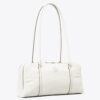 Petit sac à main en cuir froissé Marshmallow Petit sac à main en cuir froissé Marshmallow
