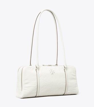 Petit sac à main en cuir froissé Marshmallow