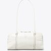 Petit sac à main en cuir froissé Marshmallow Petit sac à main en cuir froissé Marshmallow