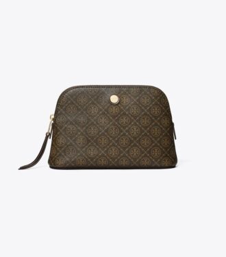 Petite trousse de maquillage en toile enduite T Monogram