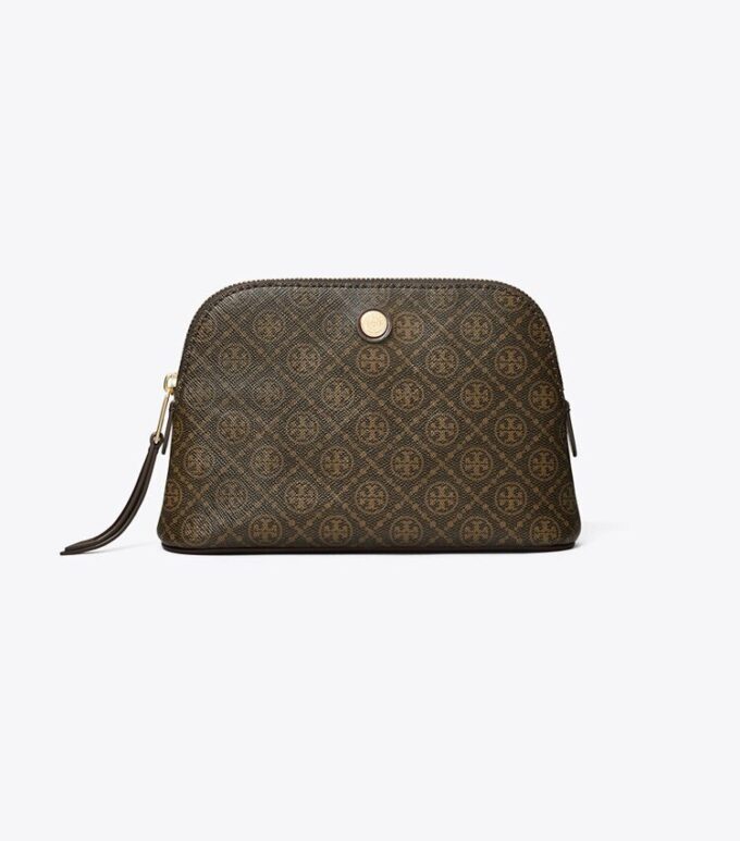 Petite trousse de maquillage en toile enduite T Monogram Petite trousse de maquillage en toile enduite T Monogram