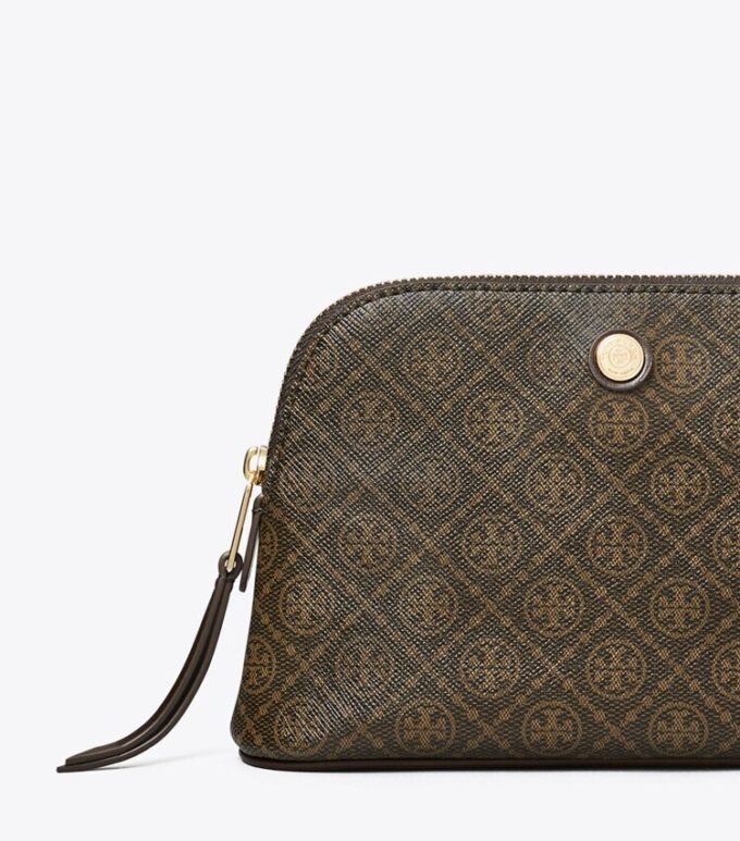 Petite trousse de maquillage en toile enduite T Monogram Petite trousse de maquillage en toile enduite T Monogram