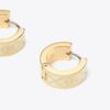 Petites boucles d&rsquo;oreilles créoles Icon T Monogram