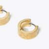Petites boucles d&rsquo;oreilles créoles Icon T Monogram