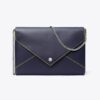 Pochette à chaîne en cuir lisse Pochette à chaîne en cuir lisse