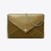 Pochette à chaîne en daim T Monogram Pochette à chaîne en daim T Monogram