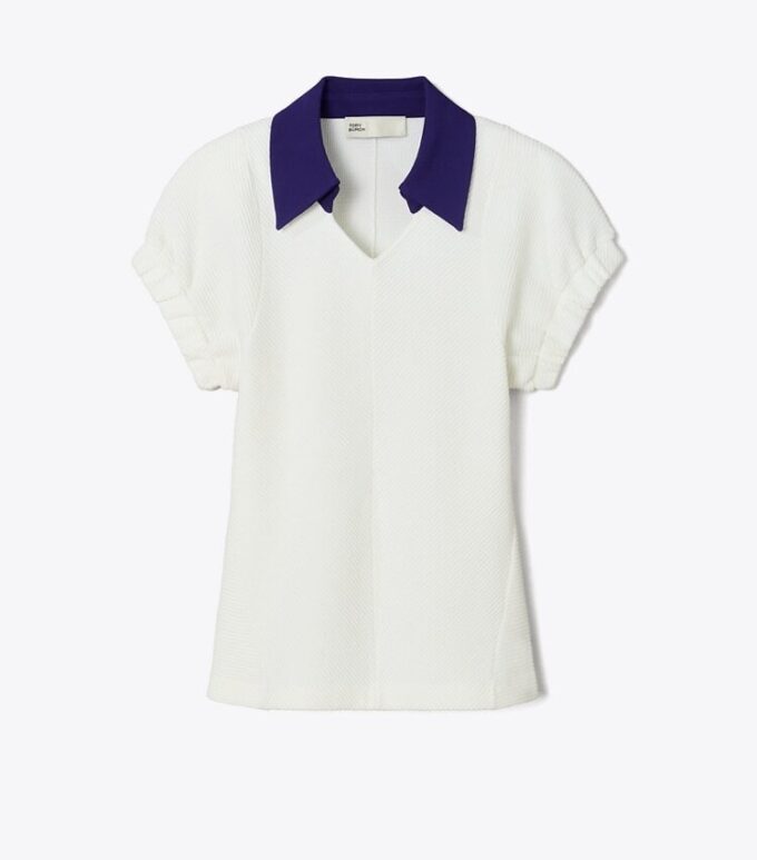 Polo en coton et soie Polo en coton et soie