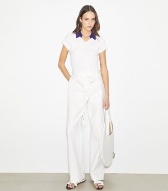 Polo en coton et soie