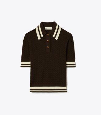 Polo en coton pointelle Polo en coton pointelle