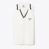 Polo sans manches en tricot côtelé Racquet Polo sans manches en tricot côtelé Racquet