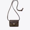 Porte-cartes en toile enduite T Monogram avec cordon Porte-cartes en toile enduite T Monogram avec cordon