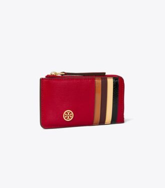 Porte-cartes à fermeture éclair supérieure Robinson Colorblock