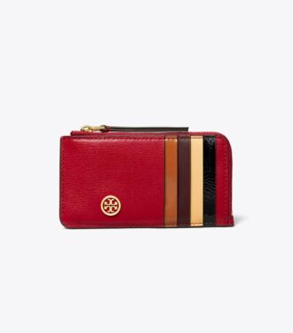 Porte-cartes à fermeture éclair supérieure Robinson Colorblock