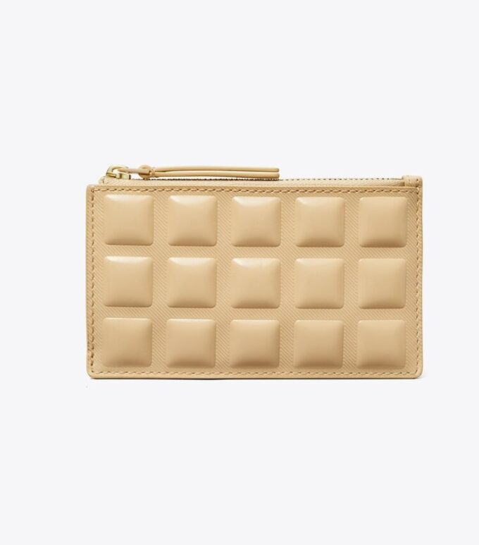 Porte-cartes zippé carré en cuir verni Fleming Porte-cartes zippé carré en cuir verni Fleming