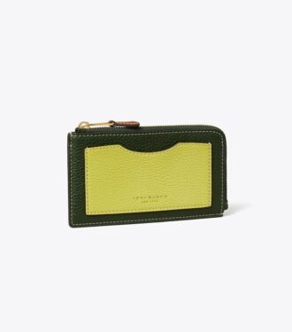 Porte-cartes zippé Colorblock