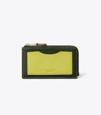 Porte-cartes zippé Colorblock