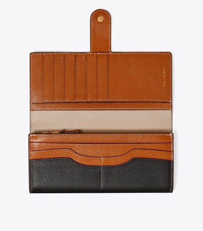 Portefeuille long colorblock Portefeuille long colorblock