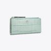 Portefeuille slim zippé Robinson à motif croco Portefeuille slim zippé Robinson à motif croco