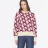 Pull à col rond en laine jacquard Pull à col rond en laine jacquard