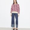 Pull à col rond en laine jacquard Pull à col rond en laine jacquard