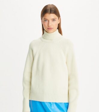 Pull à col roulé en laine