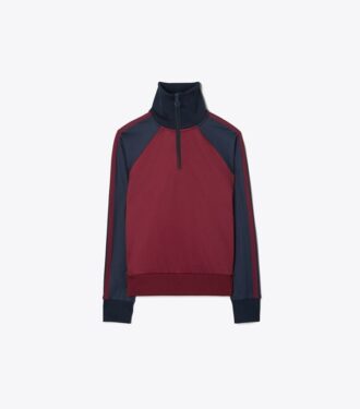 Pull à demi-zip color block