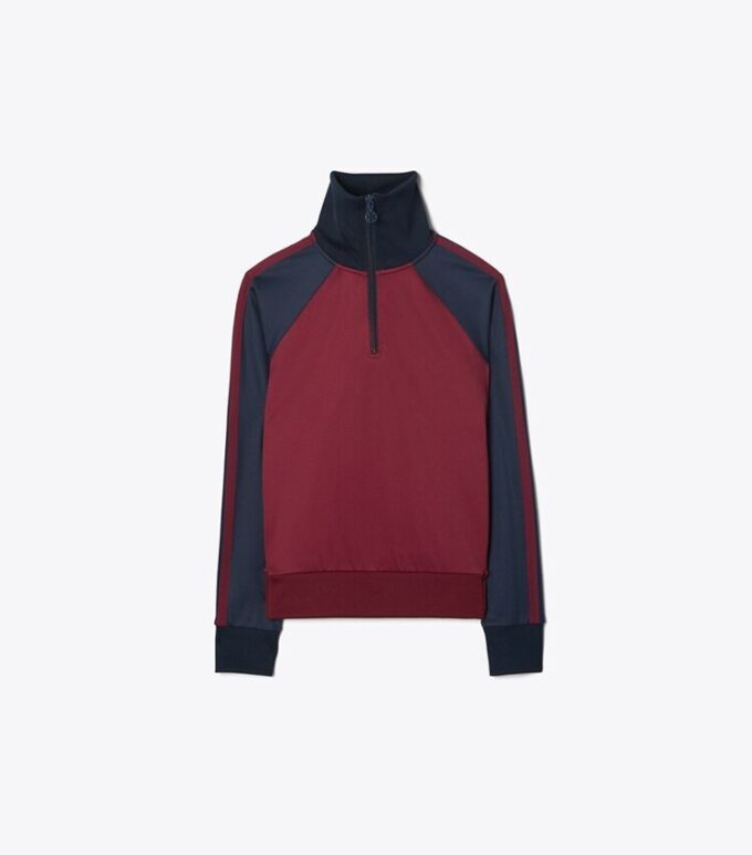 Pull à demi-zip color block Pull à demi-zip color block