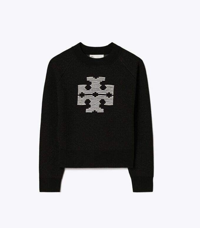 Pull en laine avec logo Pull en laine avec logo
