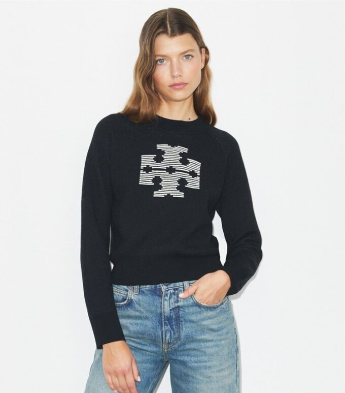 Pull en laine avec logo Pull en laine avec logo