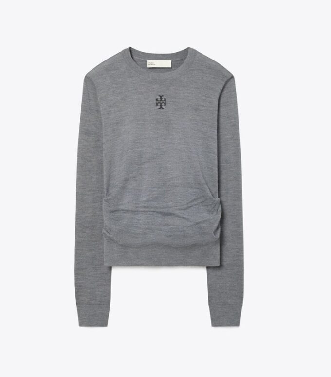 Pull en laine avec logo T Pull en laine avec logo T
