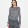 Pull en laine avec logo T Pull en laine avec logo T