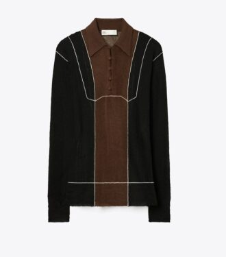 Pull en laine color block