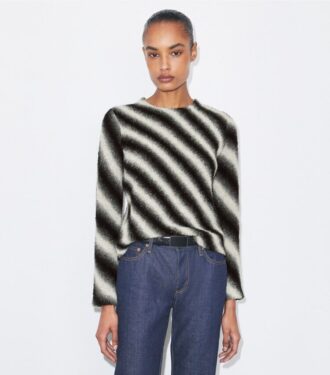 Pull en laine rayé