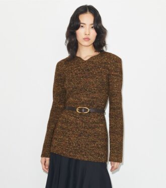 Pull en nylon et viscose marbré