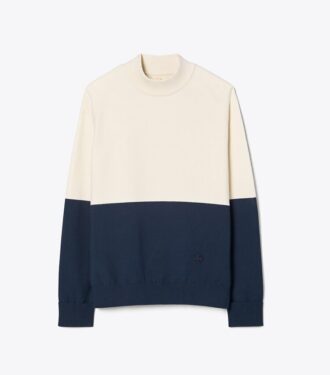 Pull en viscose à blocs de couleur