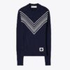 Pull en viscose à motif chevron Pull en viscose à motif chevron