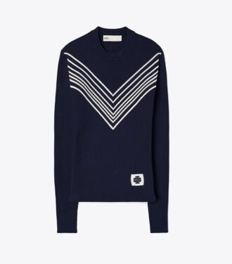 Pull en viscose à motif chevron