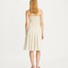 Robe bustier en soie smockée Robe bustier en soie smockée
