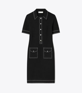 Robe Camp en laine surpiquée